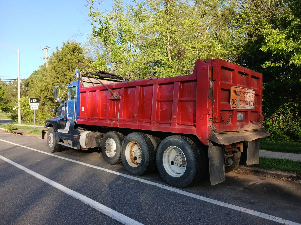 Heavy-duty Kenworth dump truck