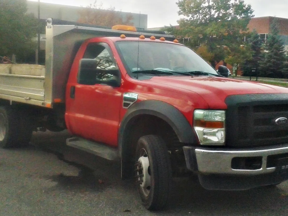 Light-duty Ford Super Duty dump truck